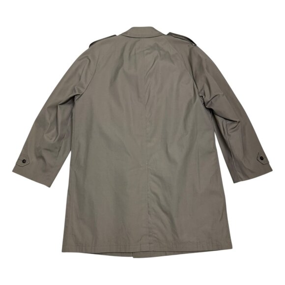 LONDON FOG Vintage Tan Luxury Designer Casual Winter Trench Coat Mens 40R - Picture 8 of 9